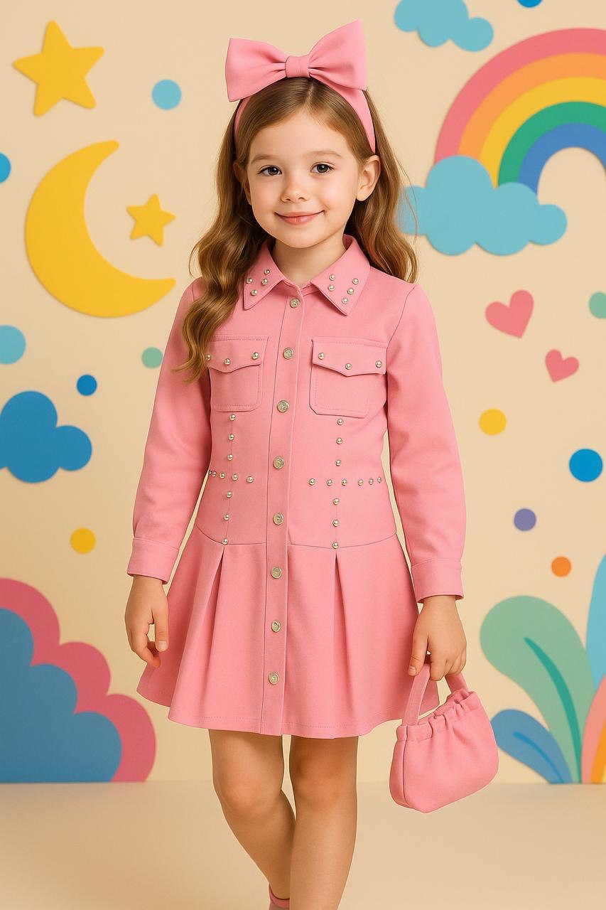 Vestido Incluye bolso y moño K13