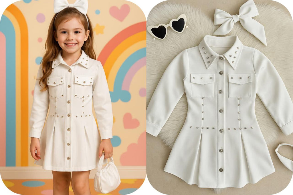 Vestido Incluye bolso y moño K13