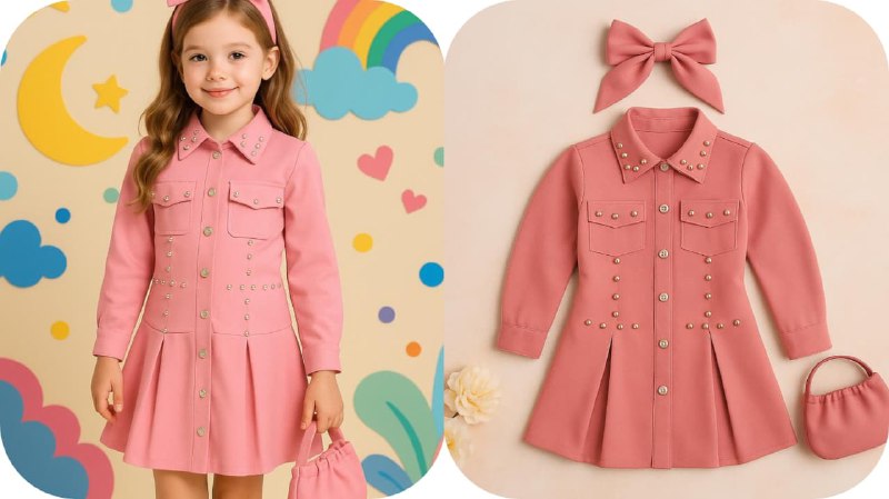 Vestido Incluye bolso y moño K13